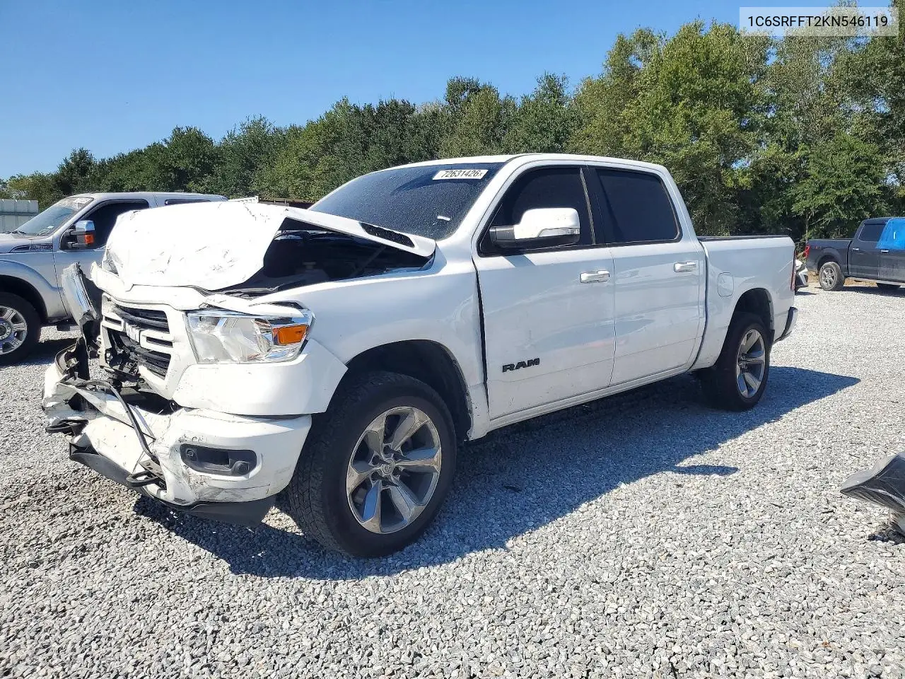 1C6SRFFT2KN546119 RAM 1500 2019 — повреждение Передняя часть, фото до ремонта