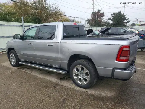 1C6SRFFT7KN511902 — 2019 RAM 1500, фото 2 с аукциона Copart, Передняя часть