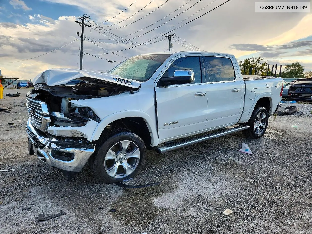 2020 Ram 1500 Laramie VIN 1C6SRFJM2LN418139 фото 1