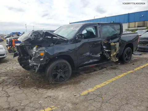 1C6SRFFT5LN303924 — 2020 RAM 1500, Передняя часть, фото до ремонта