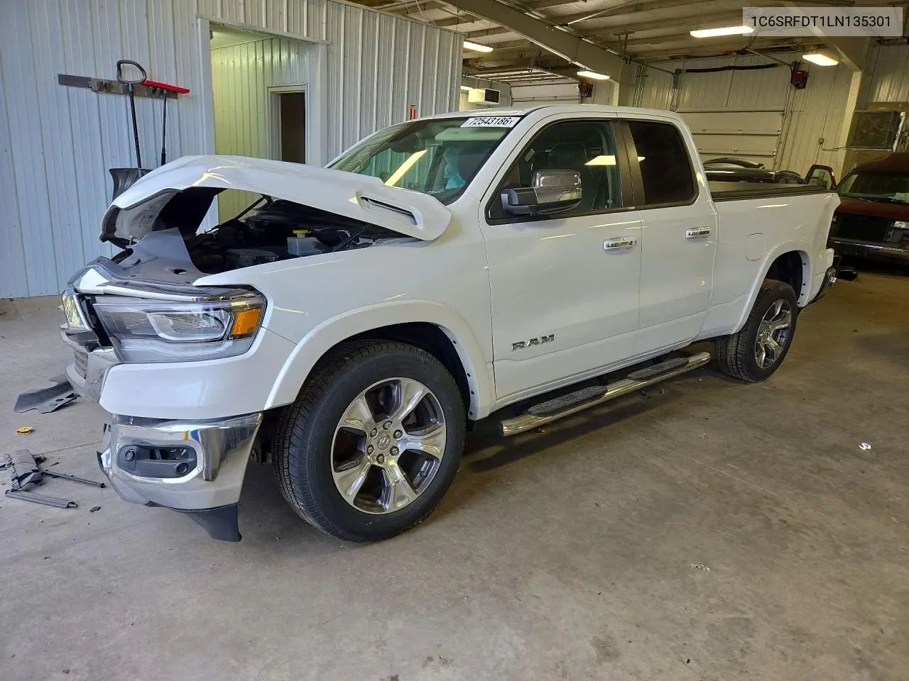 1C6SRFDT1LN135301 RAM 1500 2020 — повреждение Передняя часть, фото до ремонта