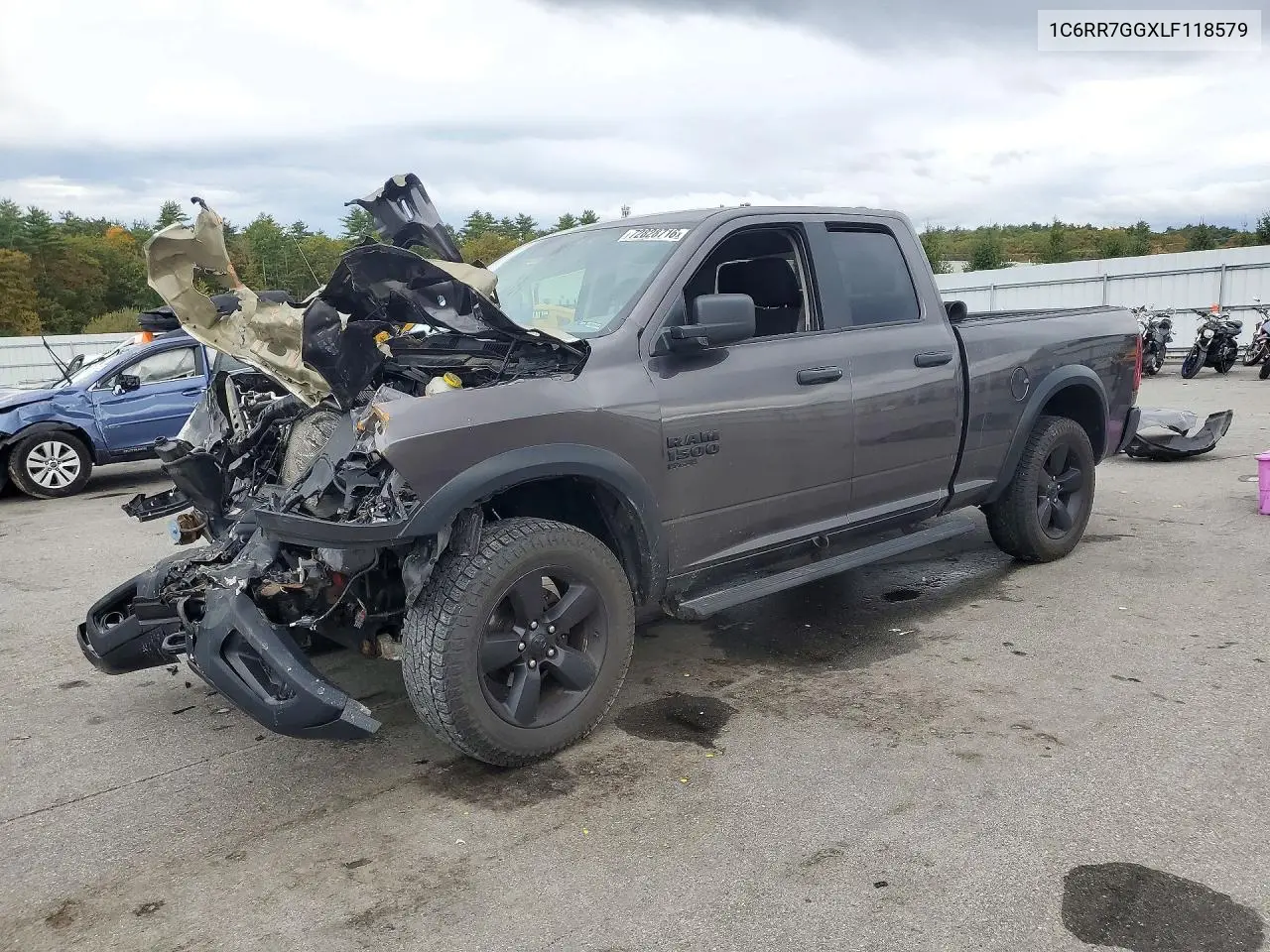 1C6RR7GGXLF118579 RAM 1500 2020 — повреждение Передняя часть, фото до ремонта