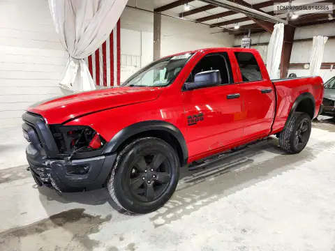 1C6RR7GG5LS146886 RAM 1500 2020 — повреждение Передняя часть, фото до ремонта