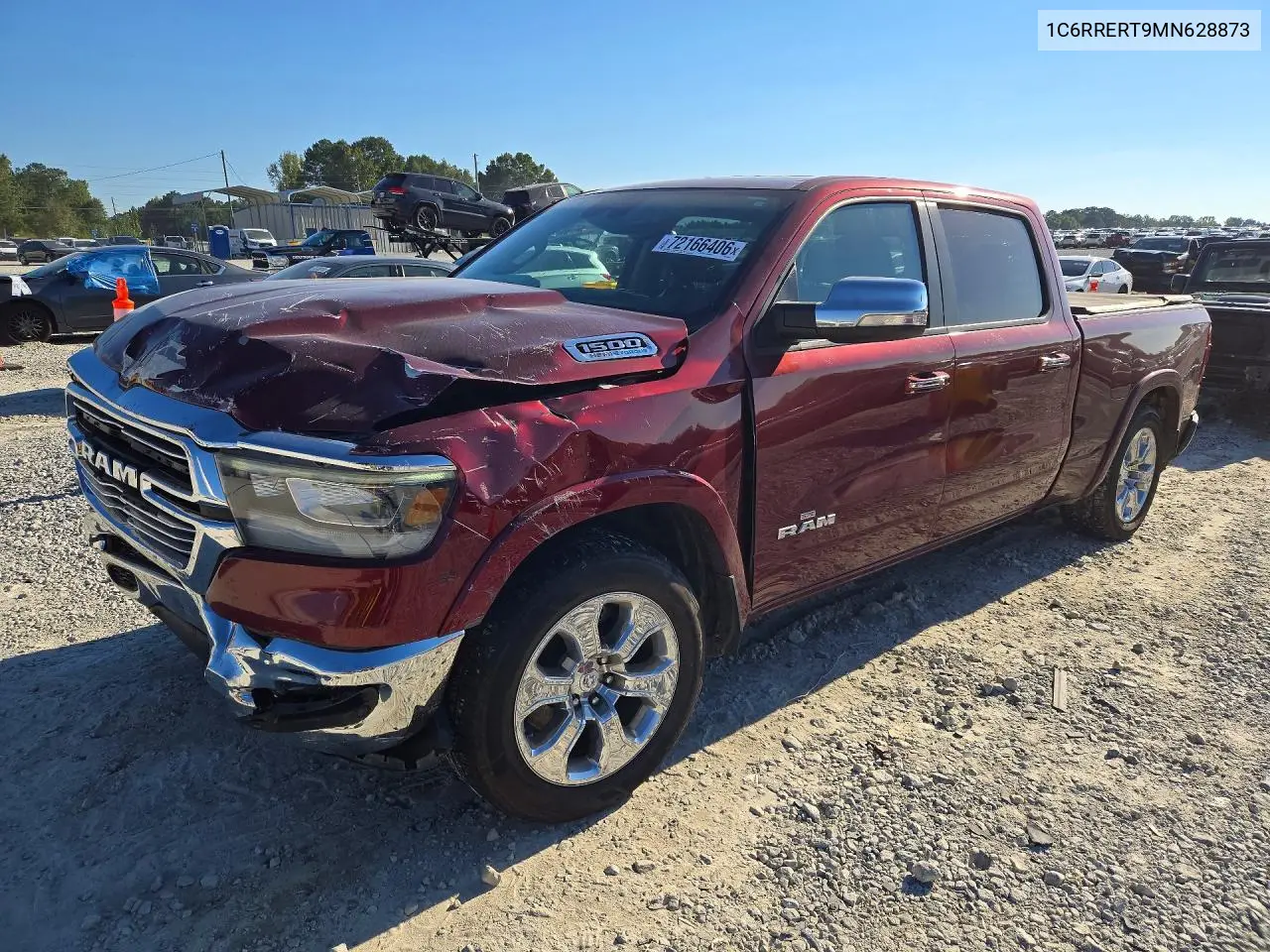 1C6RRERT9MN628873 RAM 1500 2021 — повреждение Передняя часть, фото до ремонта
