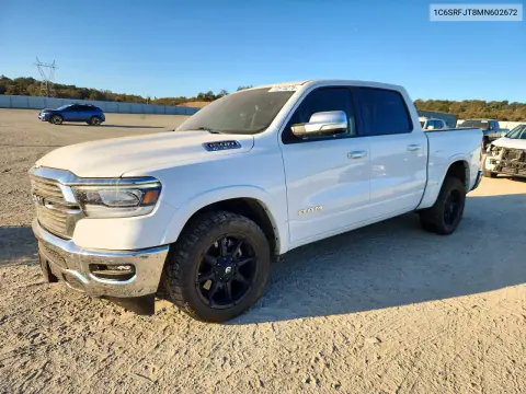 1C6SRFJT8MN602672 — 2021 RAM 1500, Передняя часть, фото до ремонта