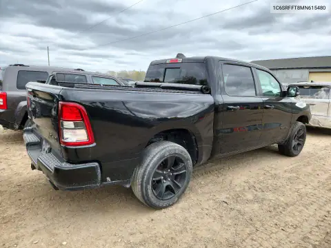 1C6SRFFT8MN615480 — 2021 RAM 1500, фото 3 с аукциона Copart, Передняя часть