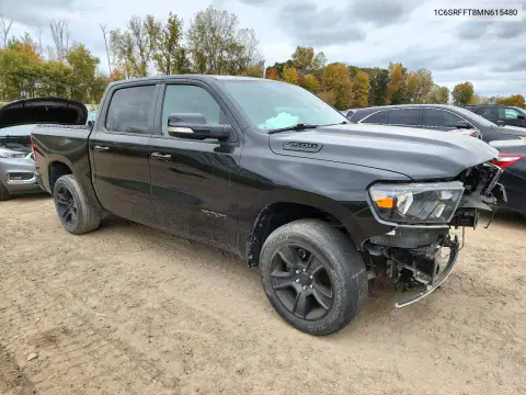 1C6SRFFT8MN615480 — 2021 RAM 1500, фото 4 с аукциона Copart, Передняя часть
