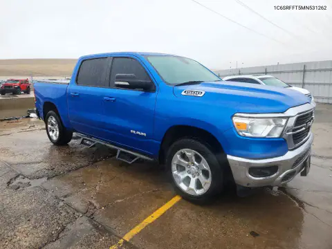 1C6SRFFT5MN531262 — 2021 RAM 1500, фото 4 с аукциона Copart, Боковая часть