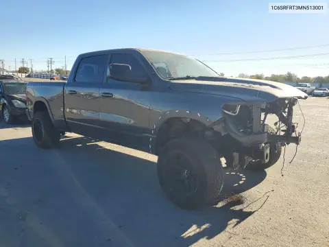1C6SRFRT3MN513001 — 2021 RAM 1500, фото 4 с аукциона Copart, Передняя часть