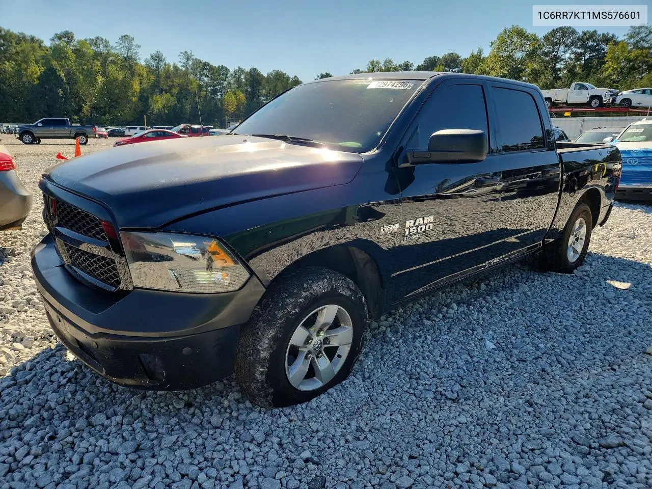 1C6RR7KT1MS576601 RAM 1500 2021 — повреждение Боковая часть, фото до ремонта