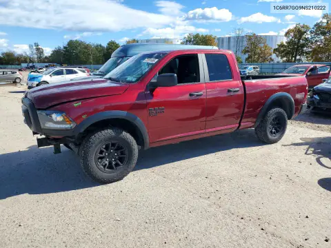 1C6RR7GG9NS210222 — 2022 RAM 1500, Передняя часть, фото до ремонта