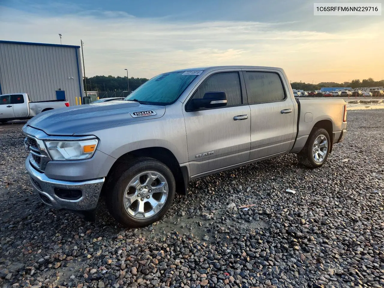 2022 Ram 1500 Big Horn/Lone Star VIN 1C6SRFFM6NN229716 фото 1