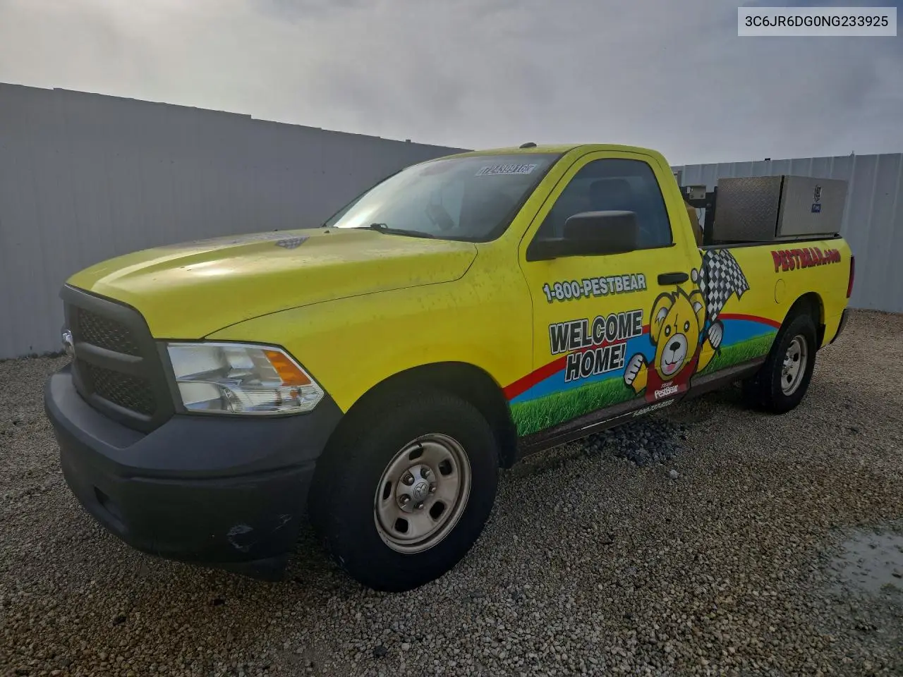 2022 Ram 1500 Classic Tradesman VIN 3C6JR6DG0NG233925 фото 1