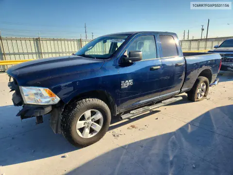 1C6RR7FGXPS531156 — 2023 RAM 1500, Передняя часть, фото до ремонта