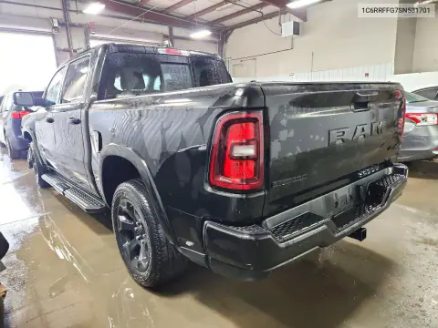 2025 Ram 1500 Big Horn/Lone Star VIN 1C6RRFFG7SN531701 фото 2