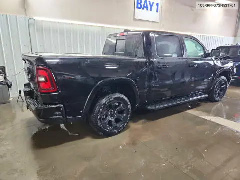2025 Ram 1500 Big Horn/Lone Star VIN 1C6RRFFG7SN531701 фото 3