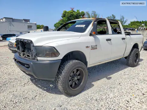 3C6TR5CT8EG318822 — 2014 RAM 2500, Пожар, фото до ремонта
