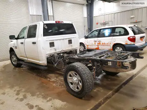 3C6UR5HJ7FG537025 — 2015 RAM 2500, фото 2 с аукциона Copart, Передняя часть