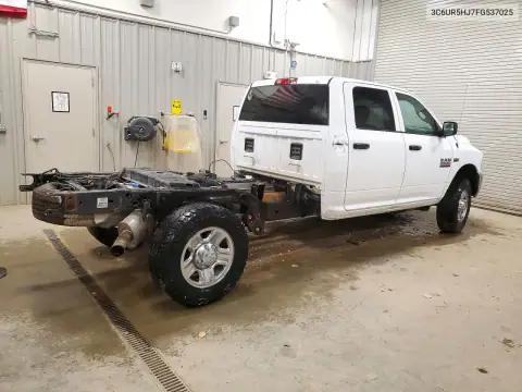3C6UR5HJ7FG537025 — 2015 RAM 2500, фото 3 с аукциона Copart, Передняя часть