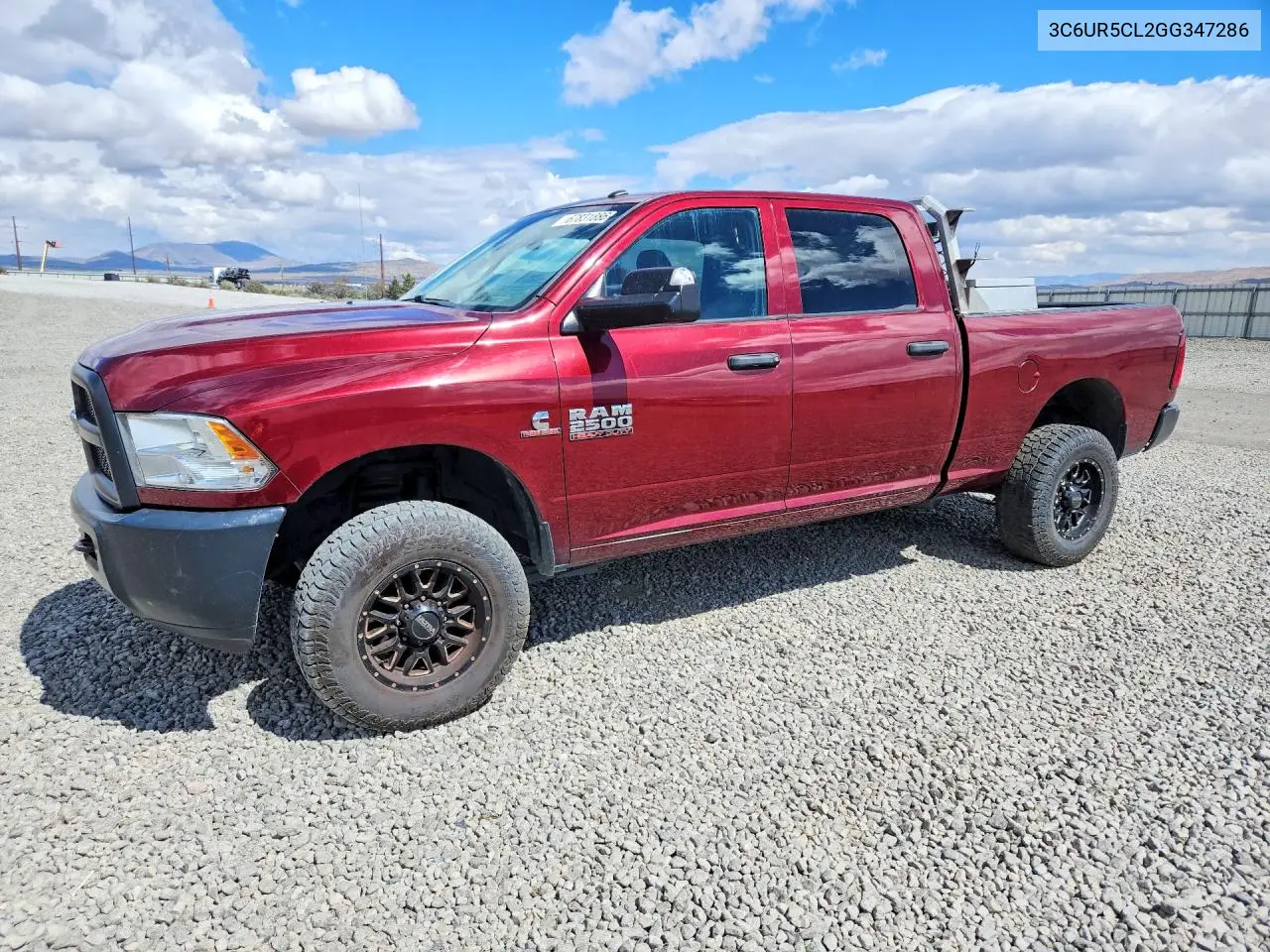 3C6UR5CL2GG347286 RAM 2500 2016 — повреждение Пожар, фото до ремонта