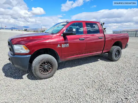 3C6UR5CL2GG347286 — 2016 RAM 2500, Пожар, фото до ремонта