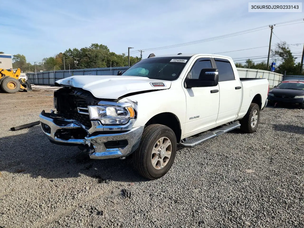 2024 Ram 2500 Big Horn VIN 3C6UR5DJ2RG233143 фото 1