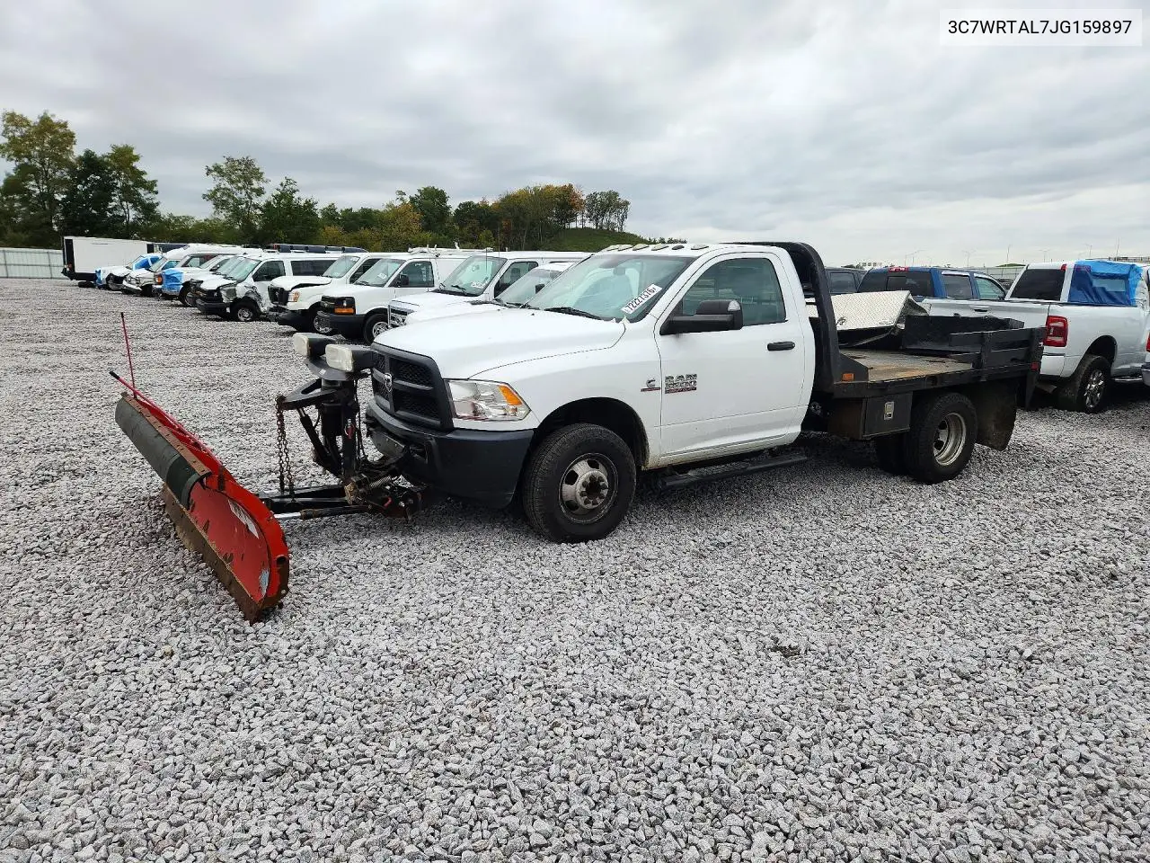 3C7WRTAL7JG159897 RAM 3500 2018 — повреждение Передняя часть, фото до ремонта