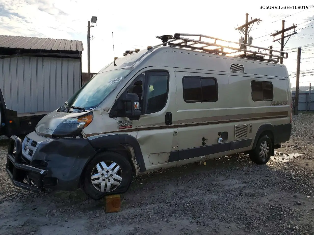 3C6URVJG3EE108019 RAM Promaster CITY 2014 — повреждение Боковая часть, фото до ремонта