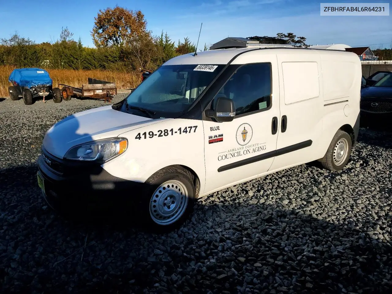 2020 Ram Promaster City VIN ZFBHRFAB4L6R64231 фото 1