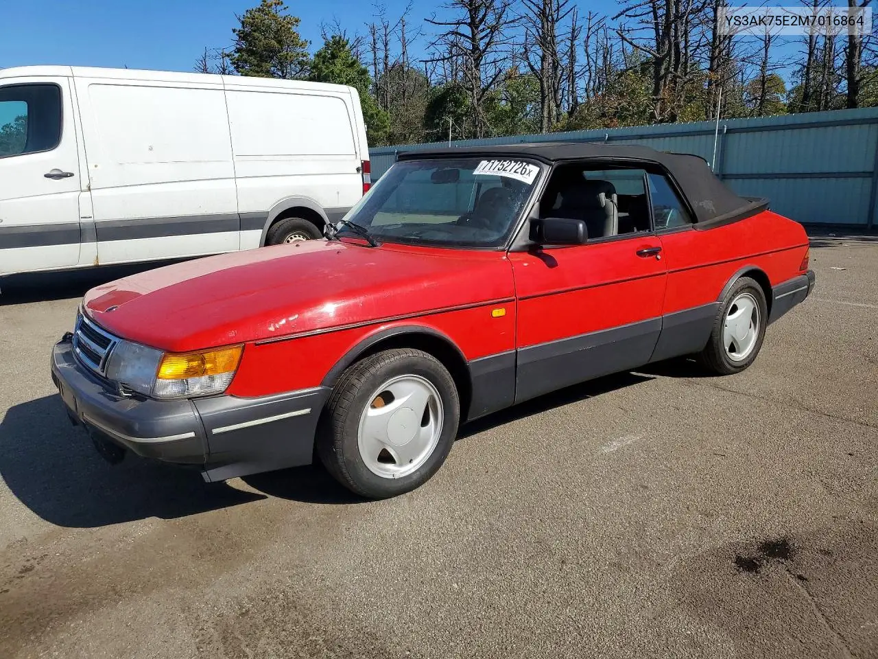 1991 Saab 900 S VIN YS3AK75E2M7016864 фото 1