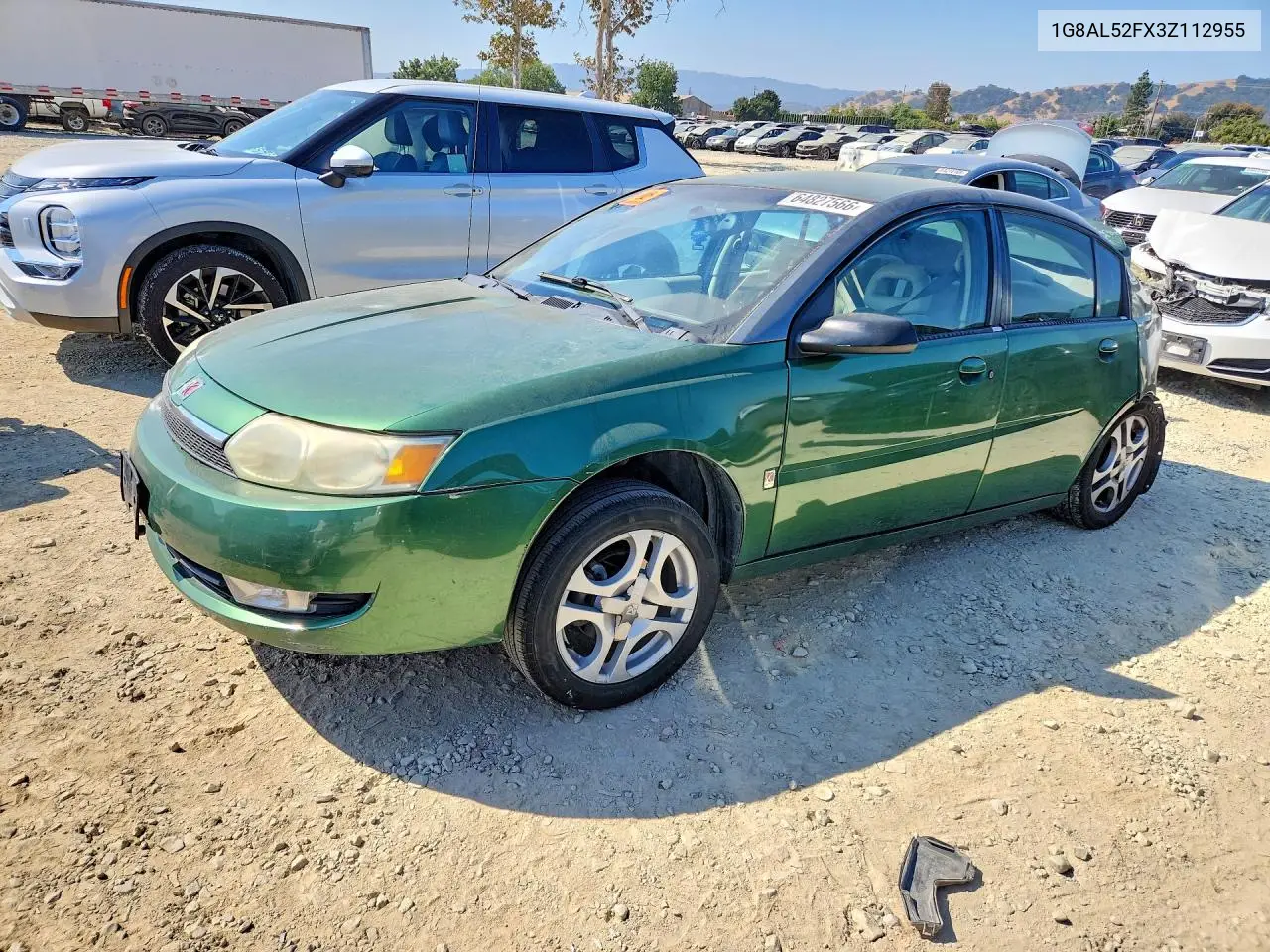 2003 Saturn Ion Level 3 VIN 1G8AL52FX3Z112955 фото 1