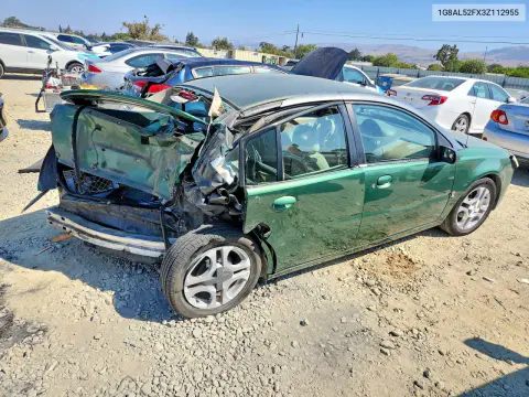 2003 Saturn Ion Level 3 VIN 1G8AL52FX3Z112955 фото 3