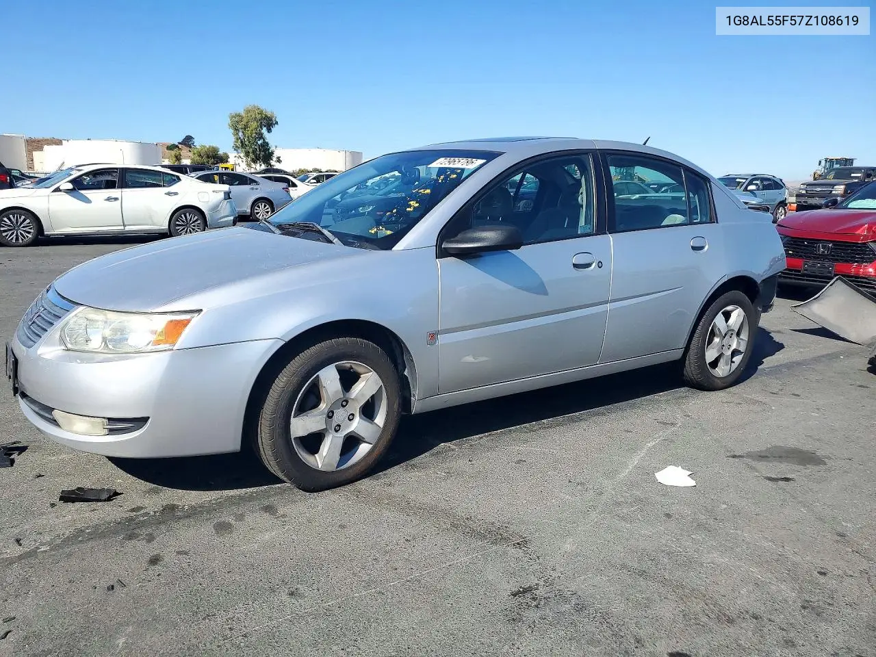 1G8AL55F57Z108619 Saturn ION 2007 — повреждение Задняя часть, фото до ремонта