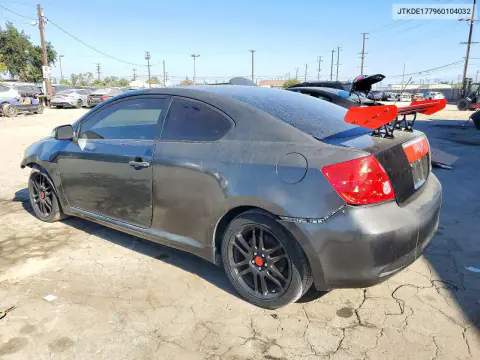 2006 Scion Tc Base VIN JTKDE177960104032 фото 2