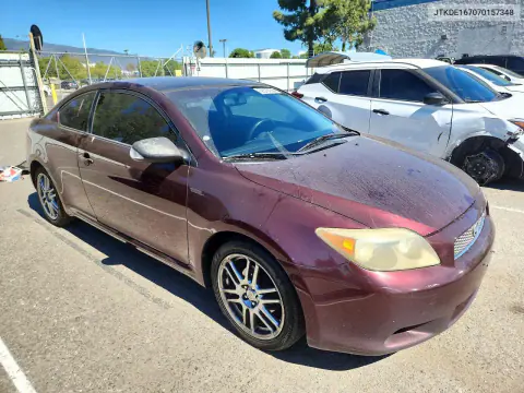 2007 Scion Tc Base VIN JTKDE167070157348 фото 4