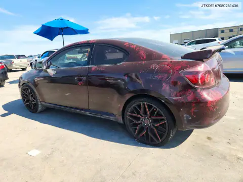 2008 Scion Tc Base VIN JTKDE167080261436 фото 2