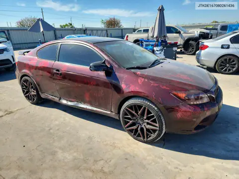 2008 Scion Tc Base VIN JTKDE167080261436 фото 4
