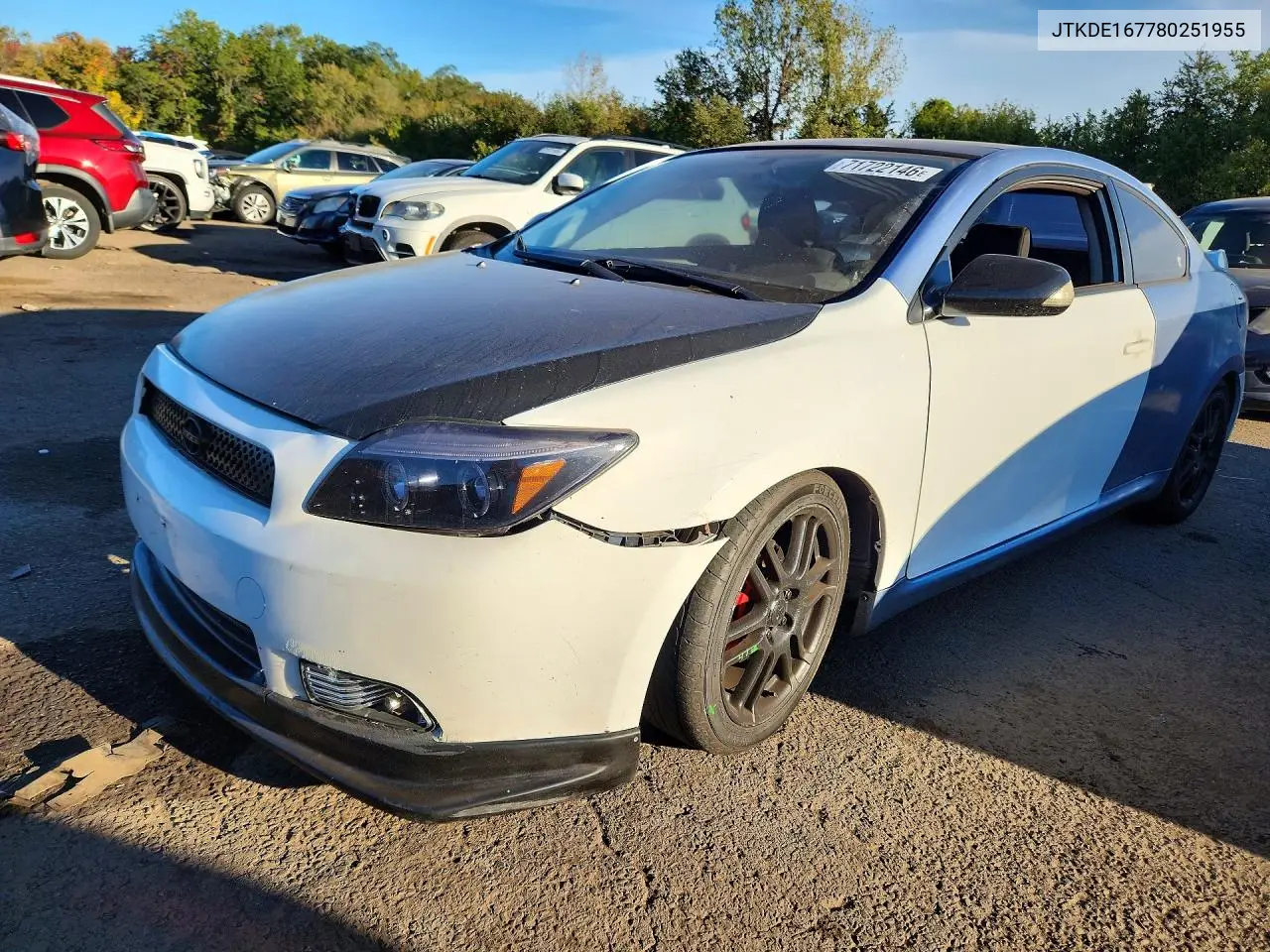 2008 Toyota Scion Tc VIN JTKDE167780251955 фото 1