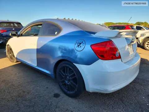 2008 Toyota Scion Tc VIN JTKDE167780251955 фото 2
