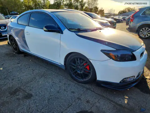 2008 Toyota Scion Tc VIN JTKDE167780251955 фото 4