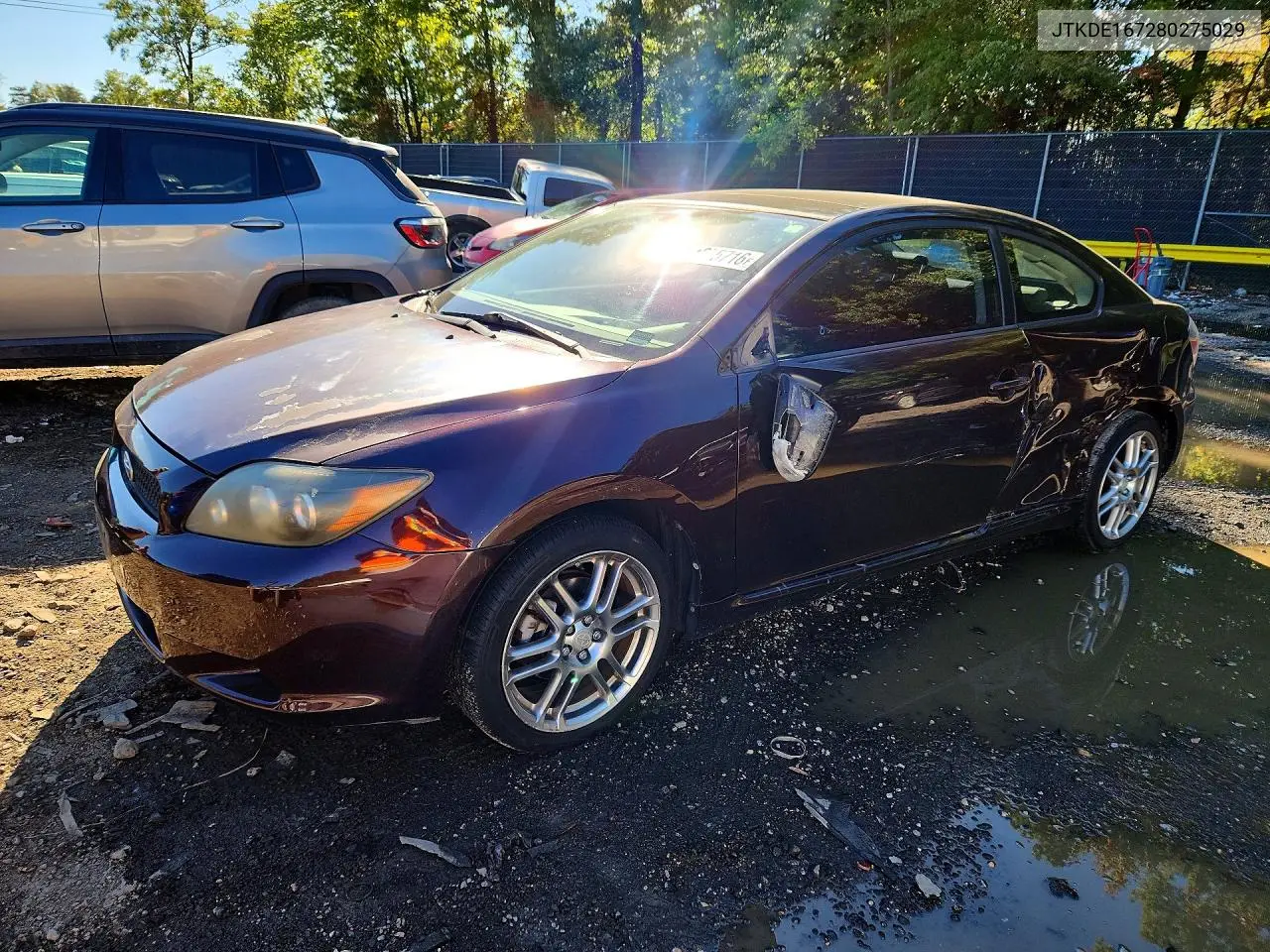 2008 Scion Tc Base VIN JTKDE167280275029 фото 1