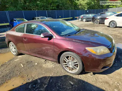 2008 Scion Tc Base VIN JTKDE167280275029 фото 4