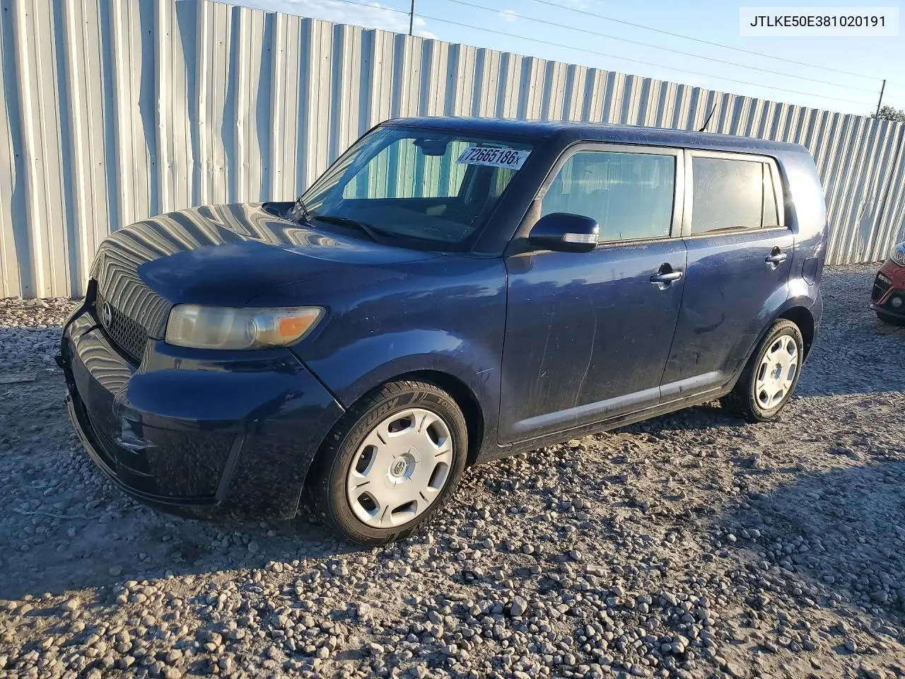 2008 Scion Xb Base VIN JTLKE50E381020191 фото 1