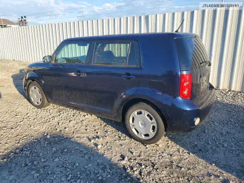 2008 Scion Xb Base VIN JTLKE50E381020191 фото 2