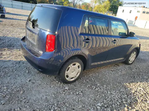 2008 Scion Xb Base VIN JTLKE50E381020191 фото 3