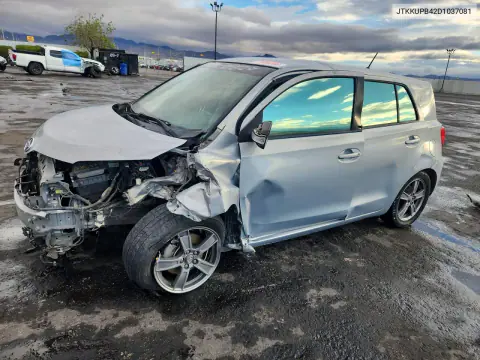 JTKKUPB42D1037081 — 2013 Scion xD, Передняя часть, фото до ремонта