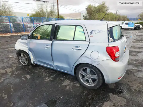 2013 Scion Xd 10 Series VIN JTKKUPB42D1037081 фото 2