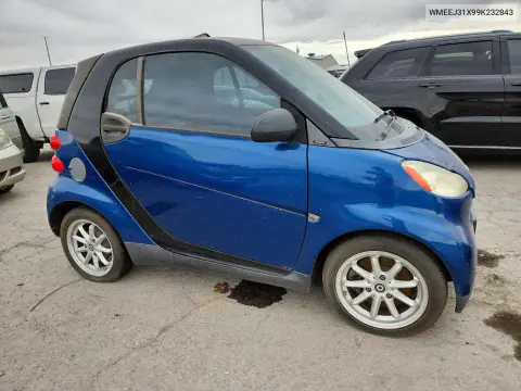 2009 Smart Fortwo Pure VIN WMEEJ31X99K232843 фото 4
