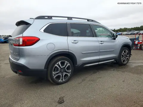 2024 Subaru Ascent Touring VIN 4S4WMAWD1R3417570 фото 3