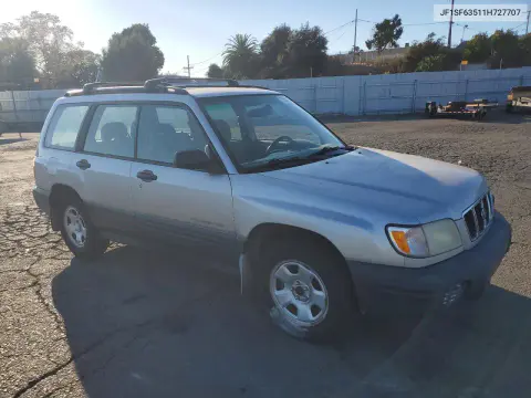 2001 Subaru Forester L VIN JF1SF63511H727707 фото 4